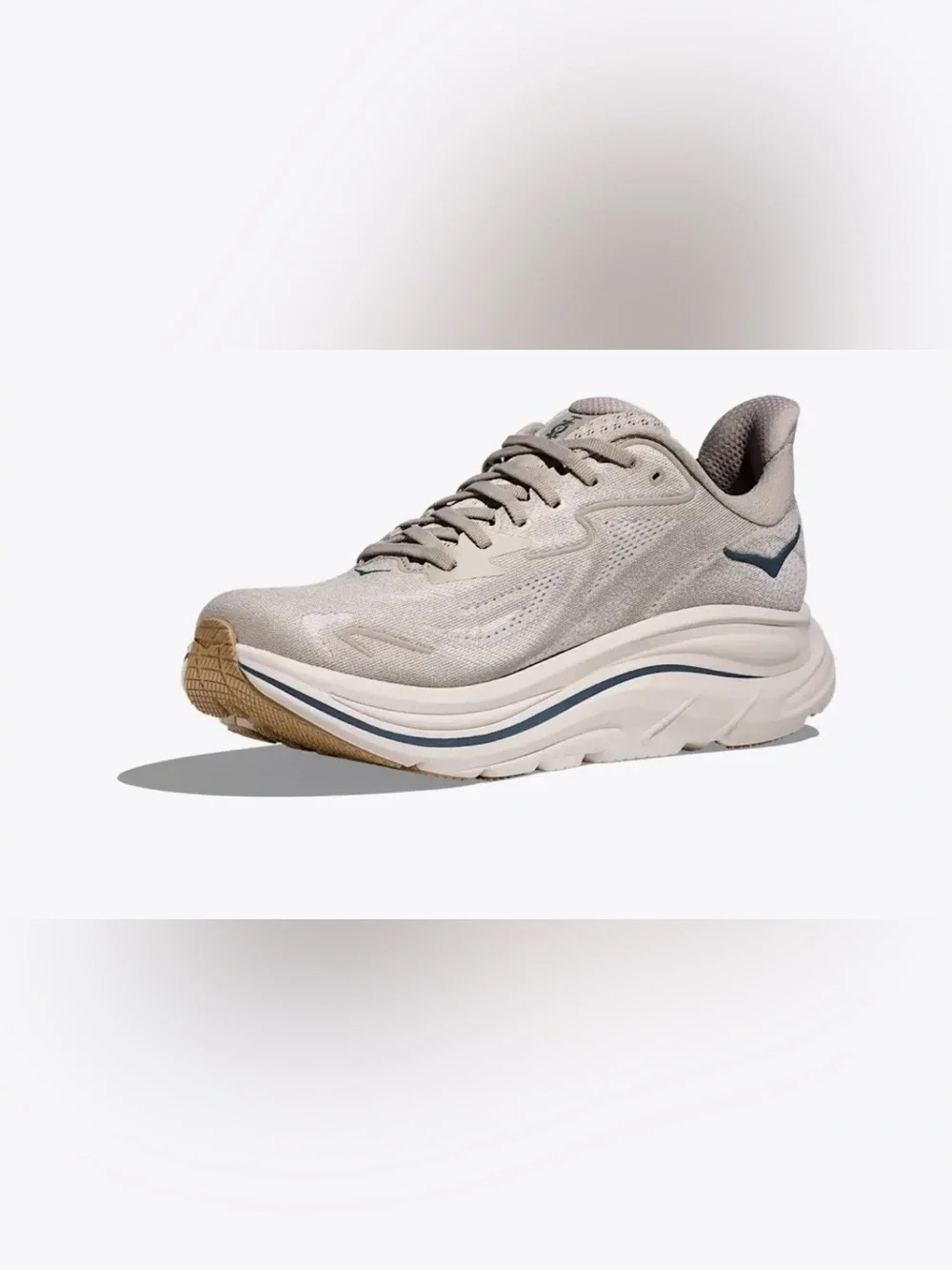 HOKA Clifton 10 Men's Running Shoe -Putty / Grout men size 12D gently used